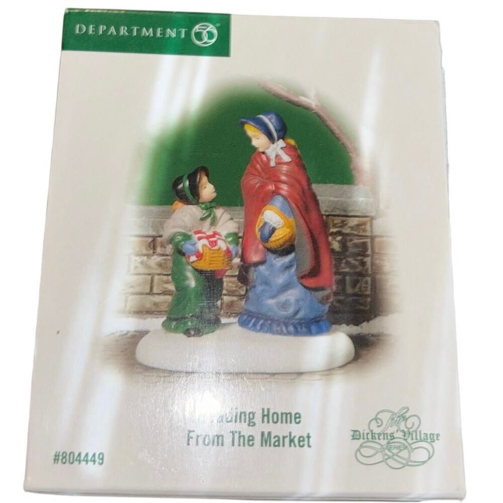 Department 56 Dickens Village “Heading Home From the Market” in box